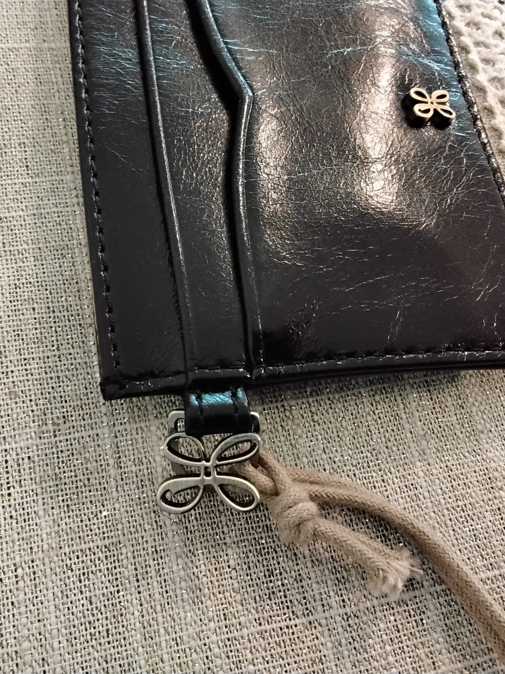HOBO Black Leather Card Holder - Picture 5 of 5